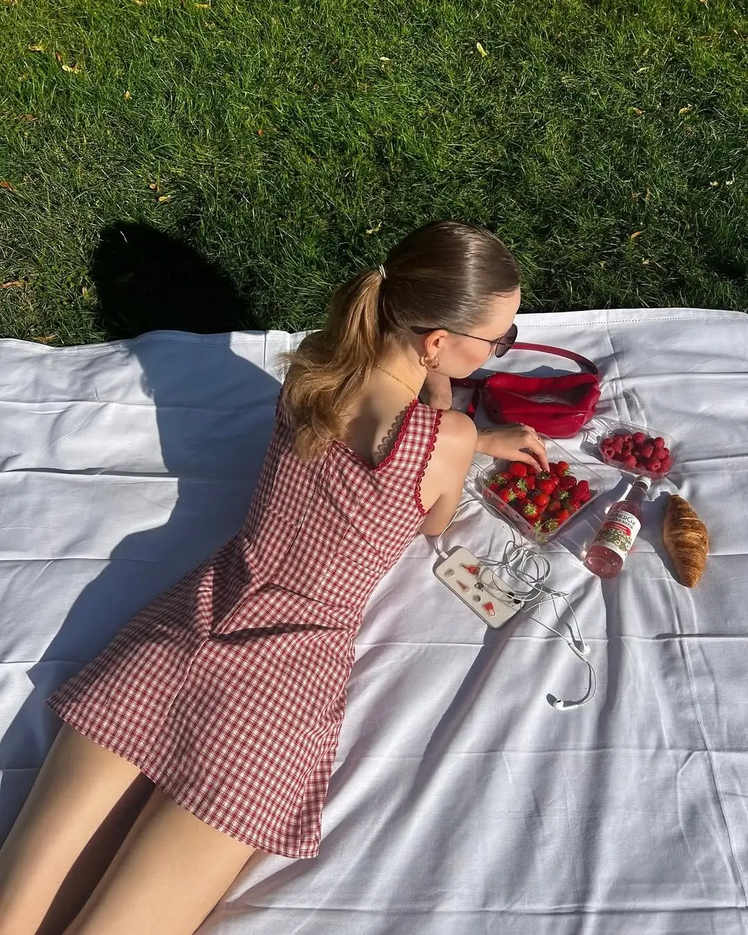 Charming gingham dress for a picnic vibe