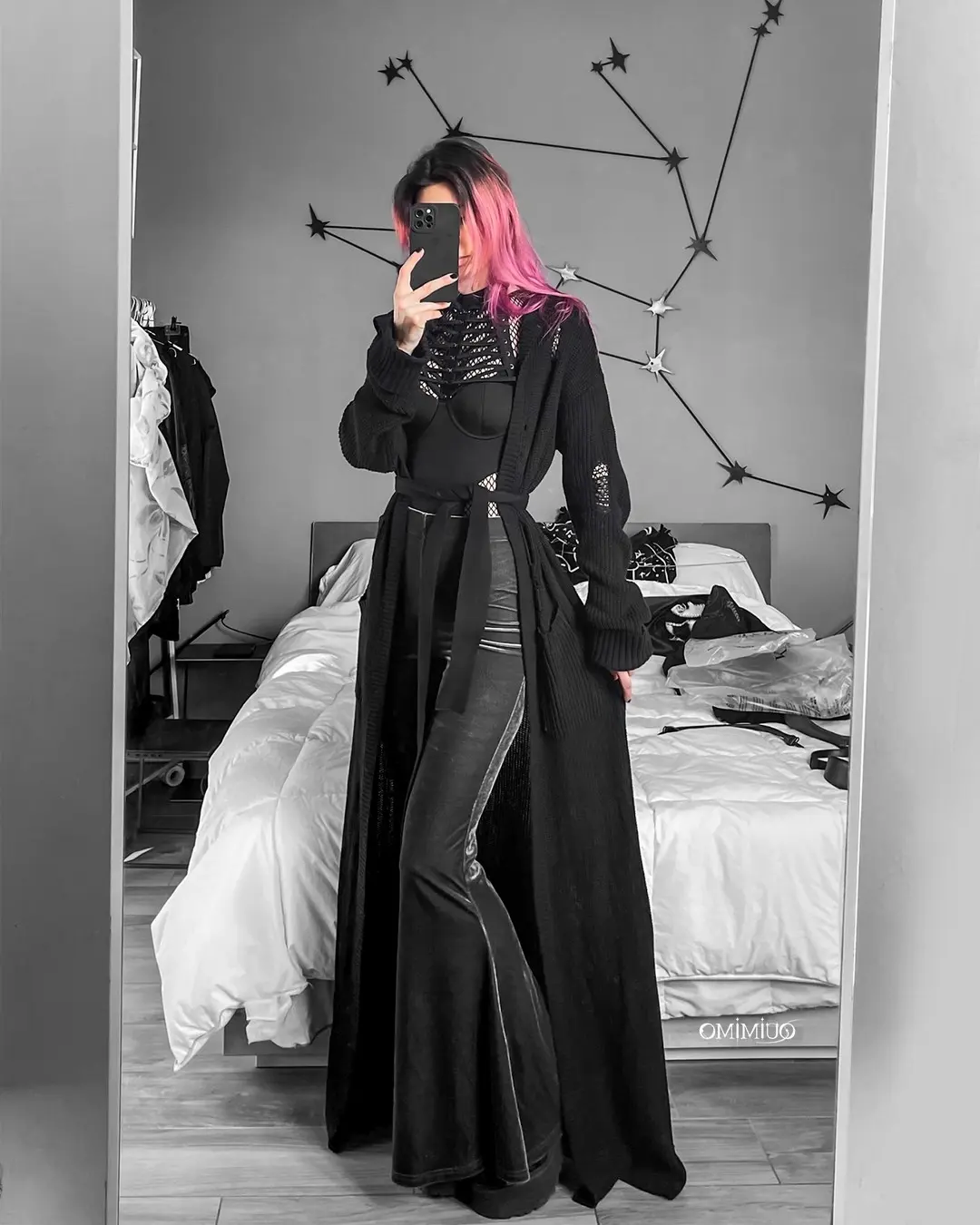 Stylish Goth Aesthetic with Layers and Flair