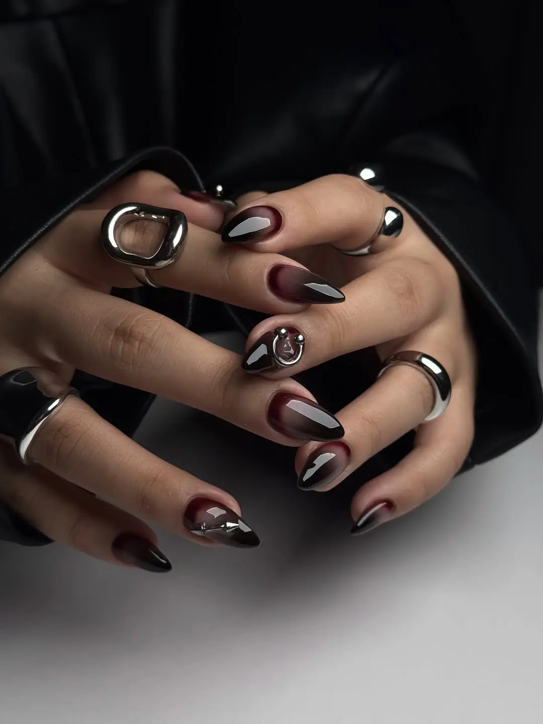 Striking Gothic Nail Art with Bold Designs