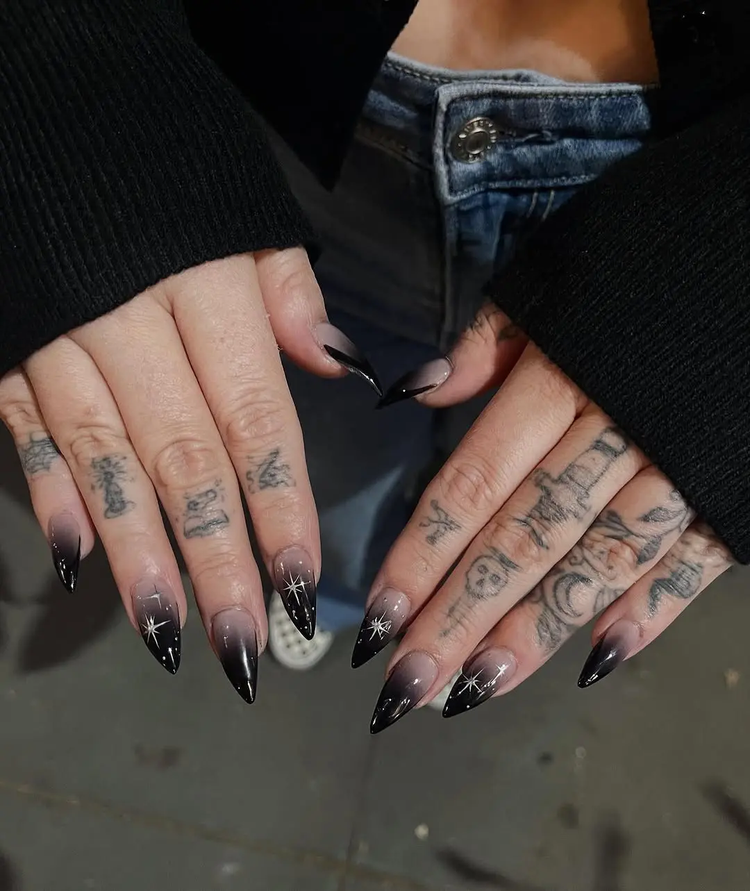 Stunning Gothic Ombré with Star Accents