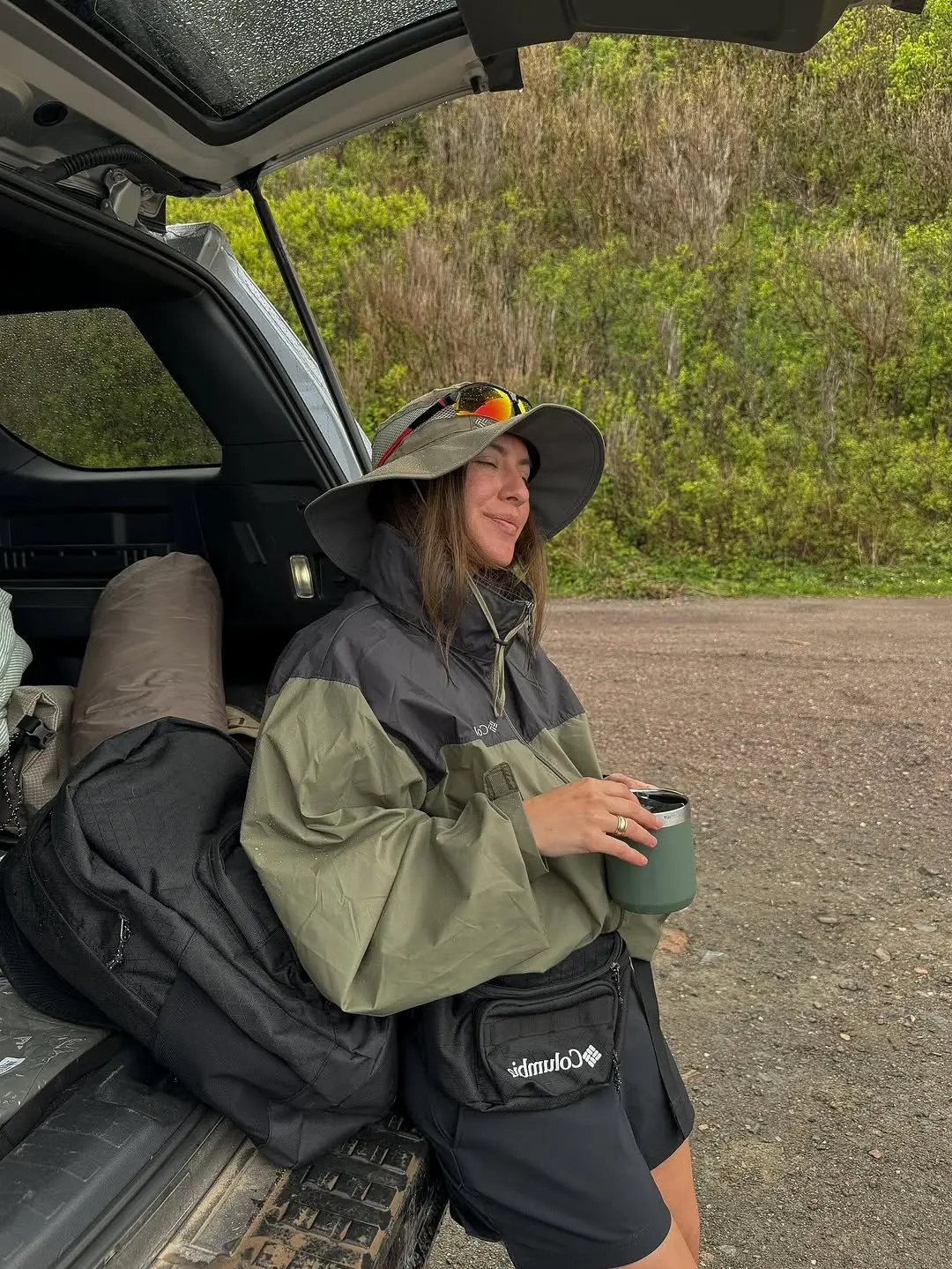 Stylish and practical hiking outfit for adventures