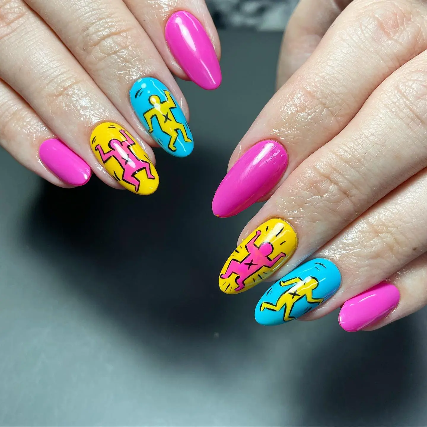 Vibrant LGBT-Inspired Nail Art Design