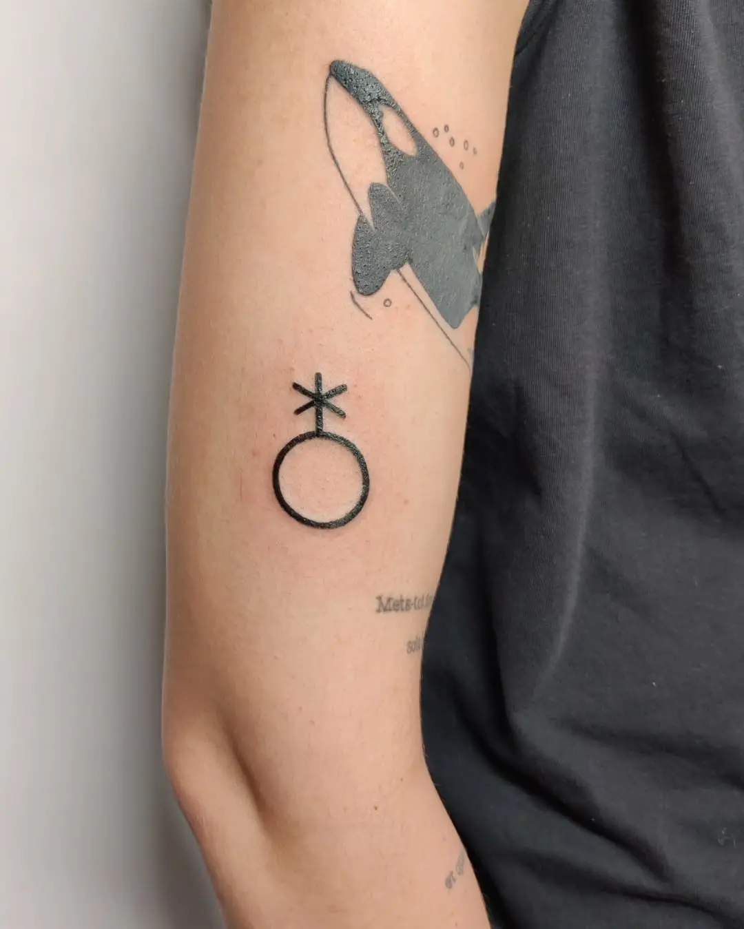 Unique Circle and Star LGBT Tattoo Design