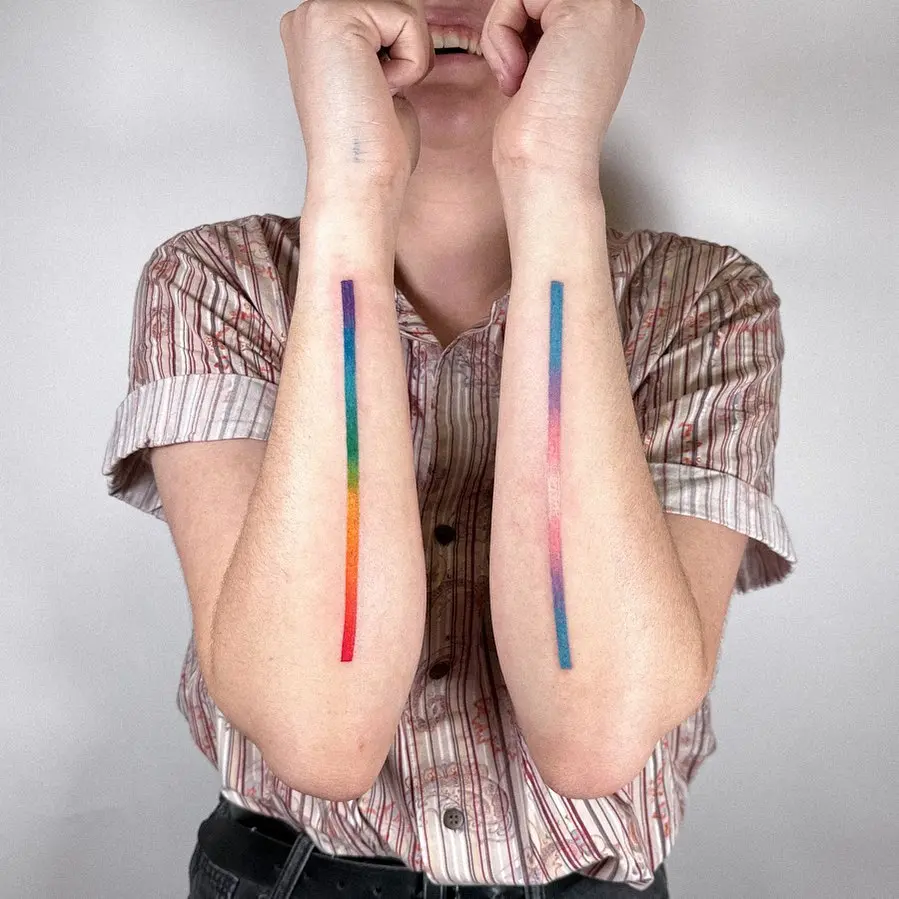 Vibrant Stripes Celebrating LGBTQ+ Identity