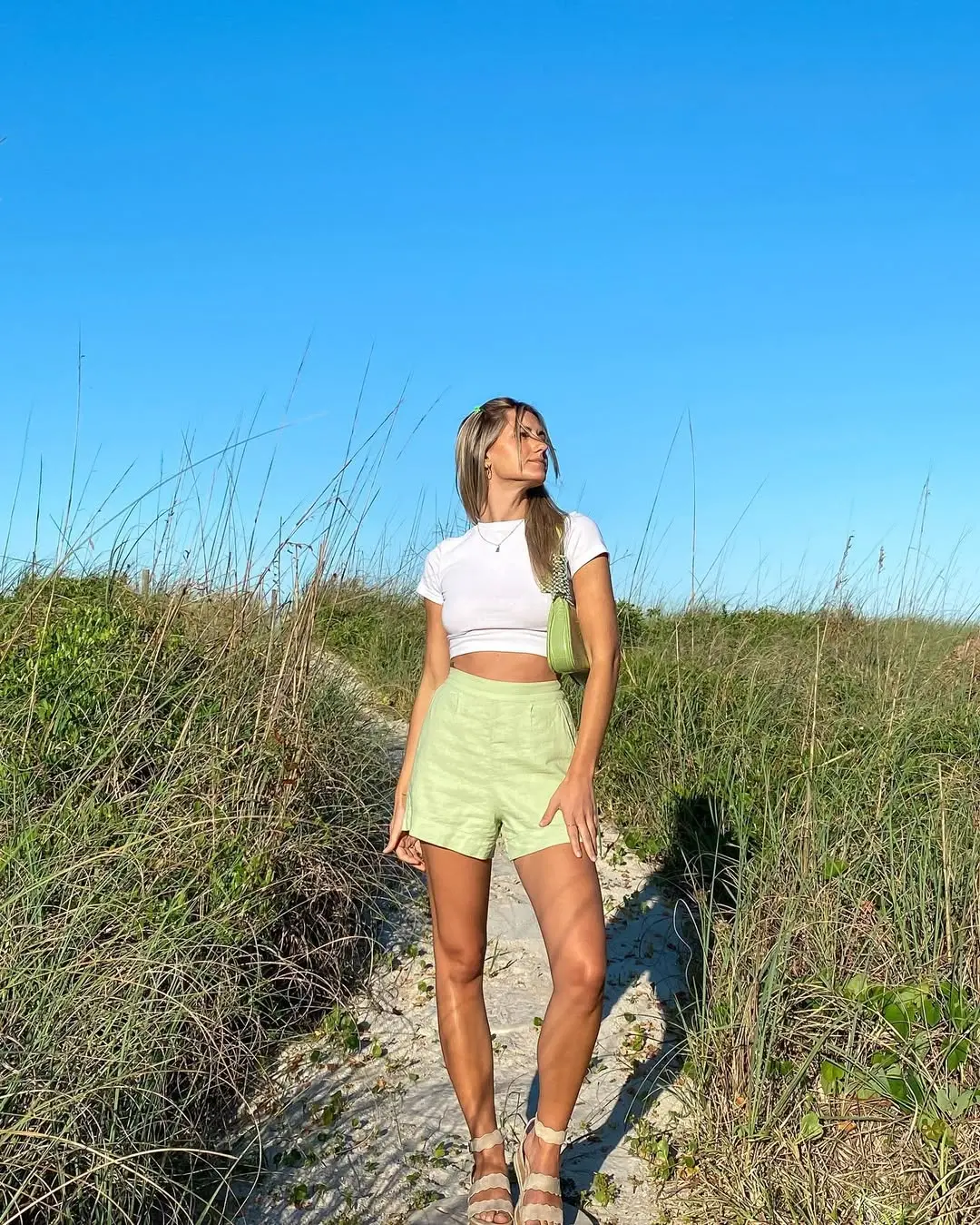 Stylish linen shorts for a breezy summer day