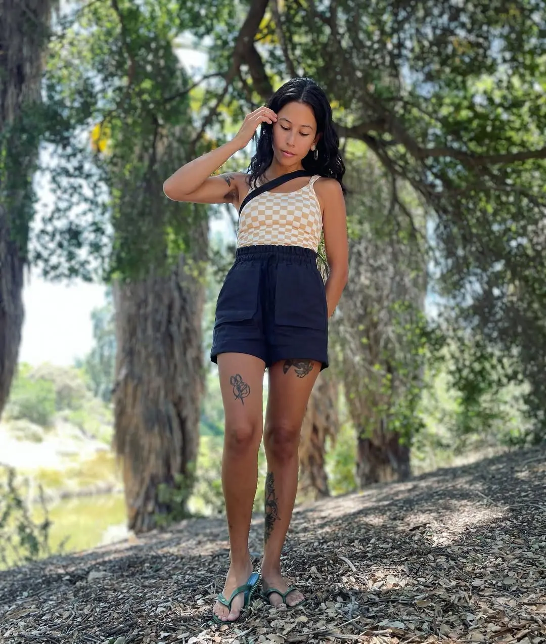 Chic summer outfit for outdoor adventures