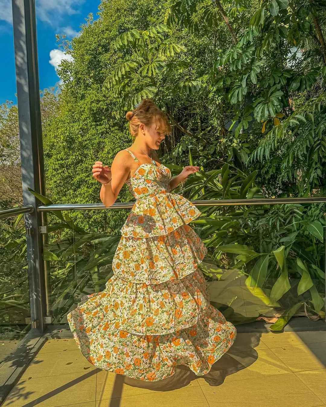 Joyful Spring Vibes in a Floral Maxi Dress