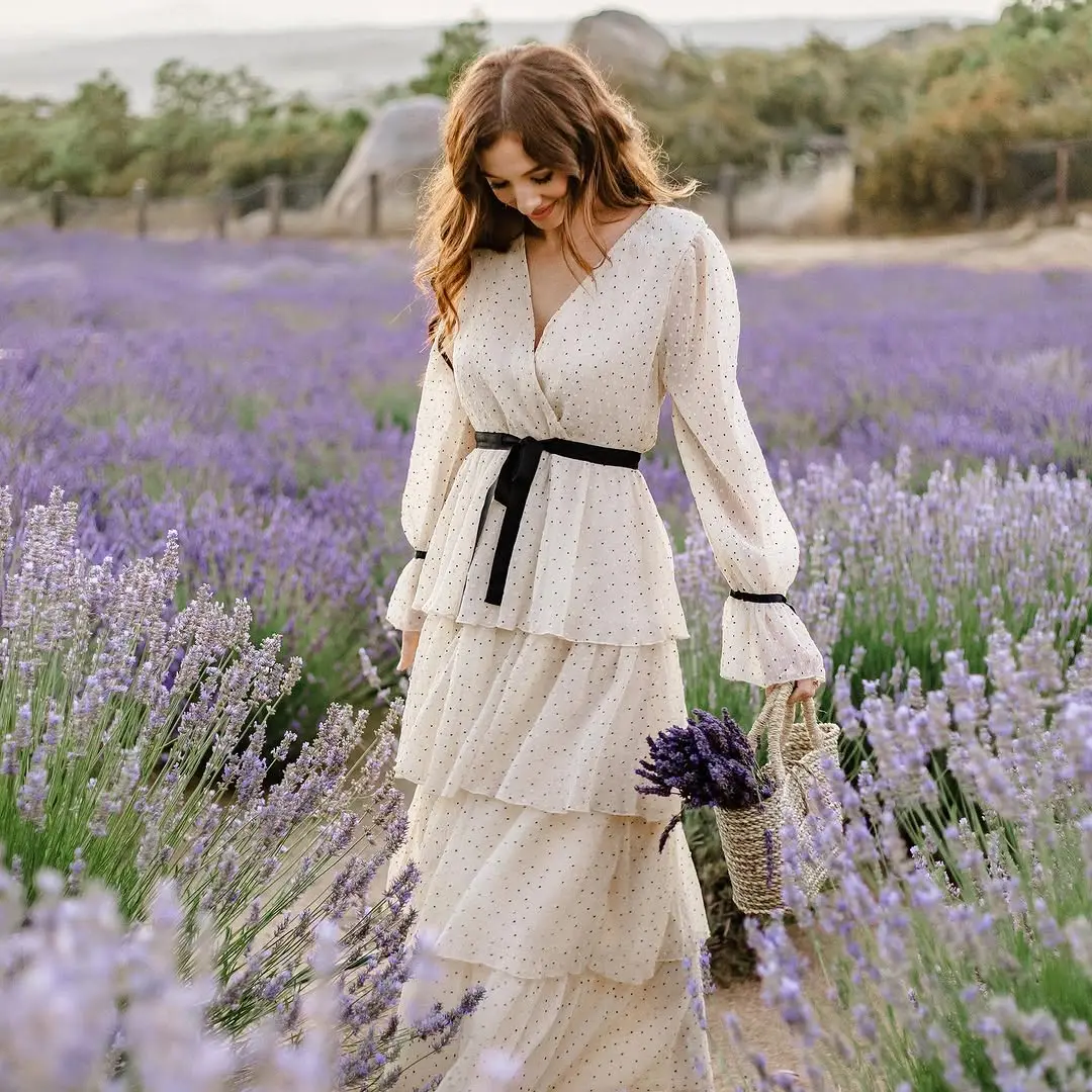 Effortlessly Chic Maxi Dress in Lavender Field