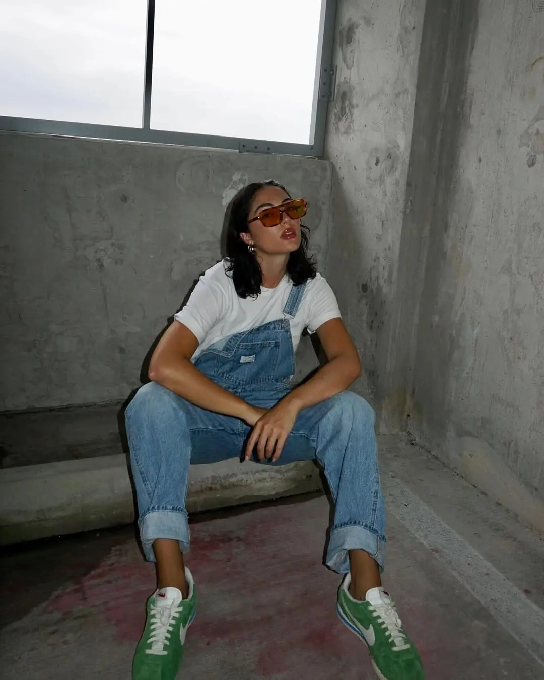 Chic Casual Vibes with Classic Overalls Look