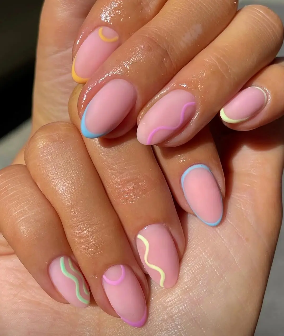 Charming pastel swirls perfect for spring vibes