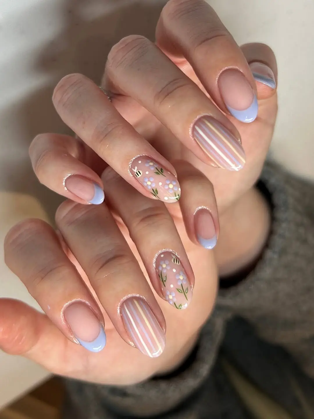 Charming Pastel Spring Nail Art Design