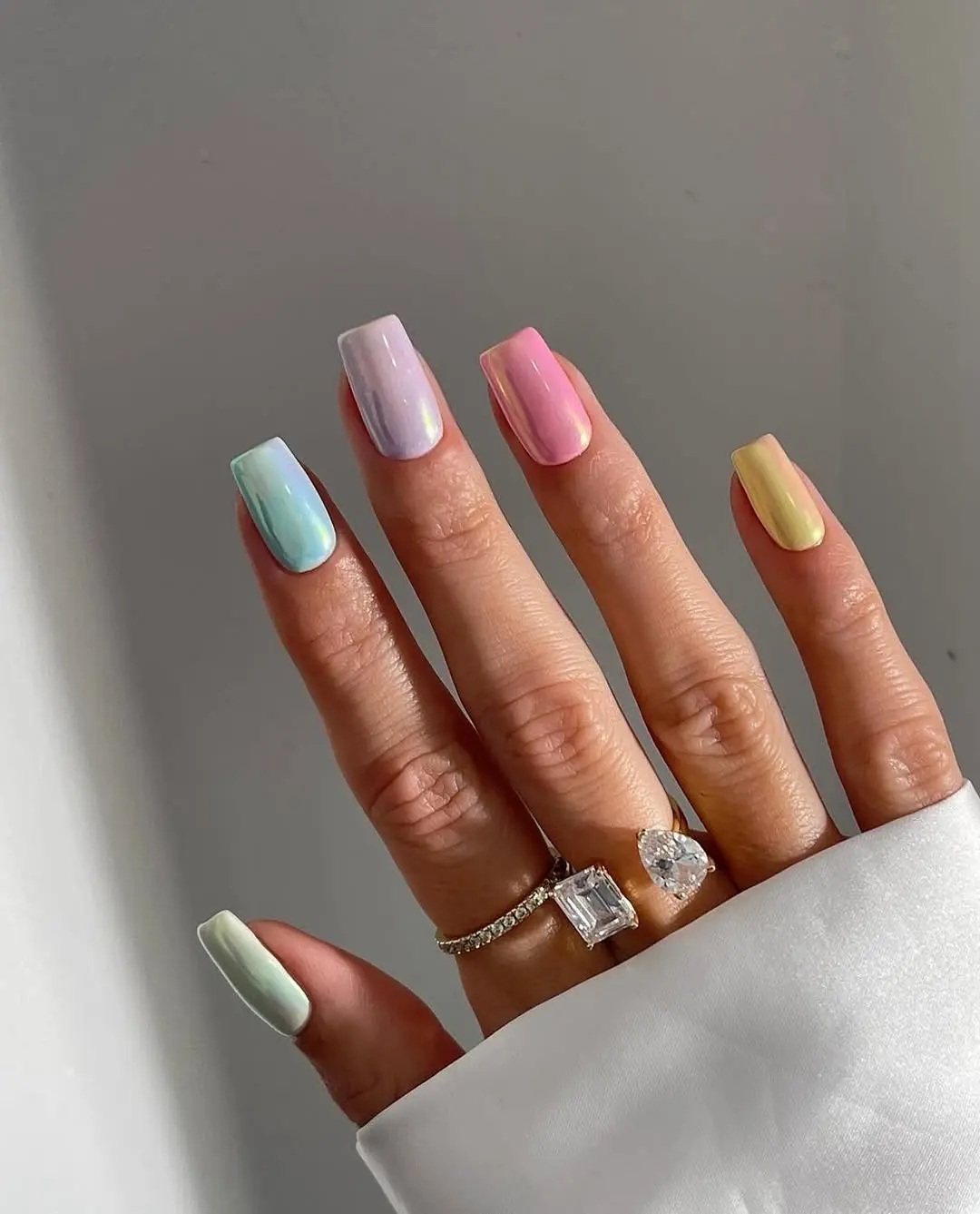 Colorful Pastel Variations for Spring Nails
