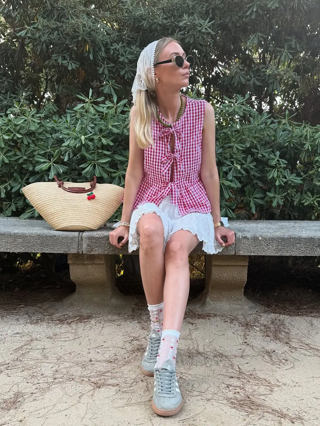 Chic Gingham Outfit for Summer Picnics