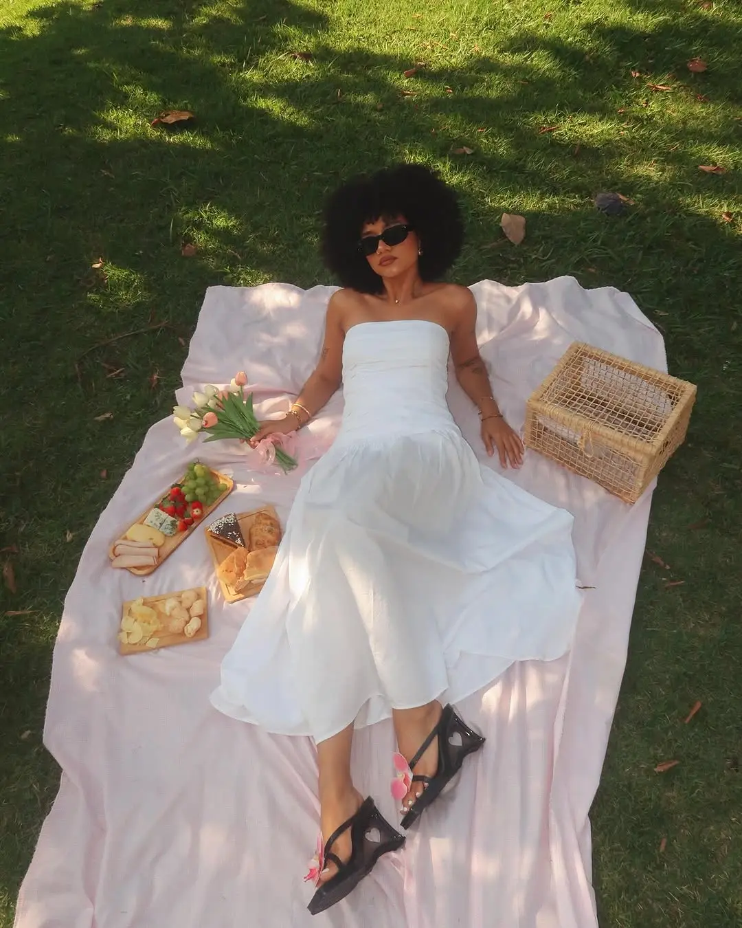 Chic White Dress Perfect for Outdoor Dining
