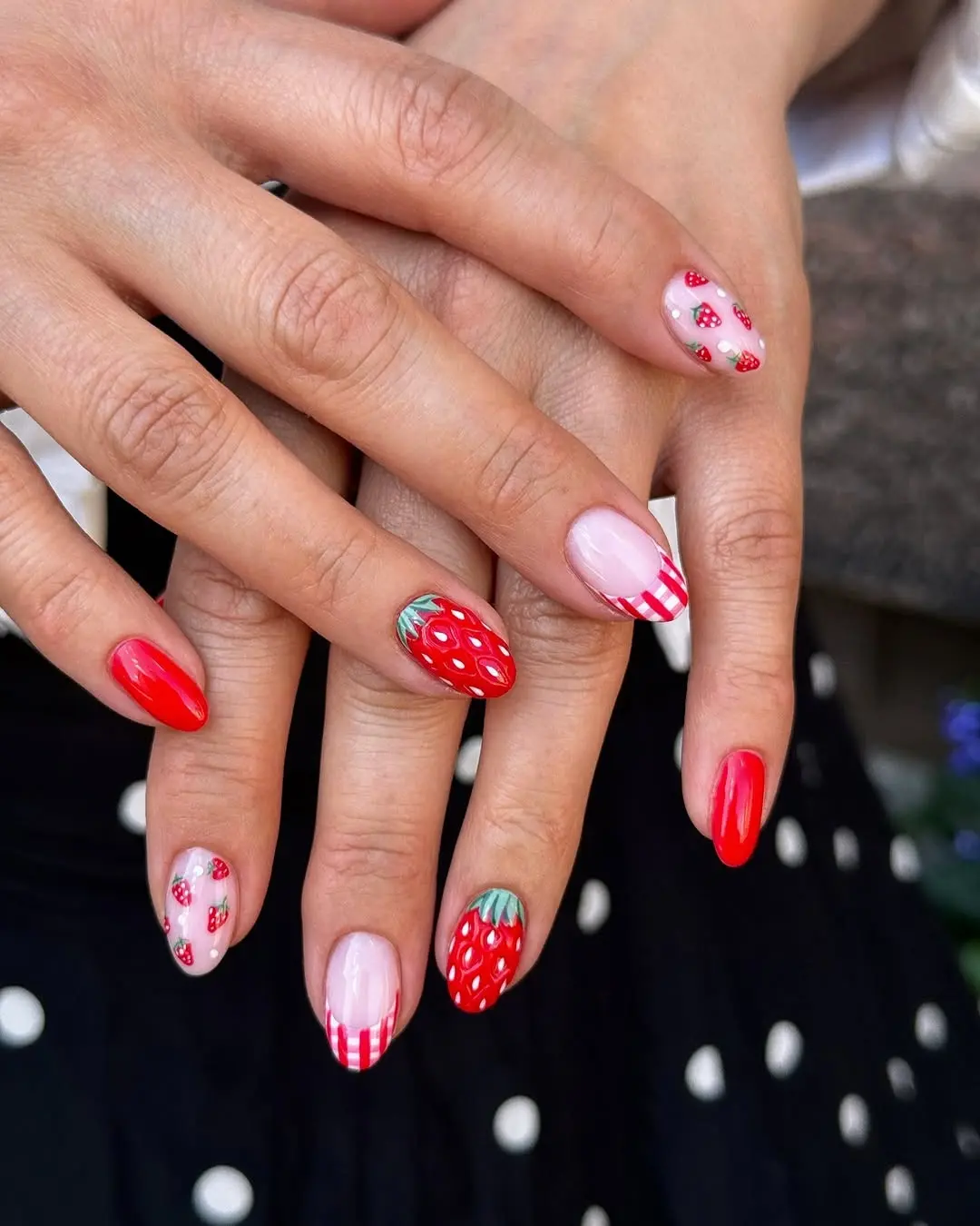Vibrant Strawberry Nail Art for Summer Vibes