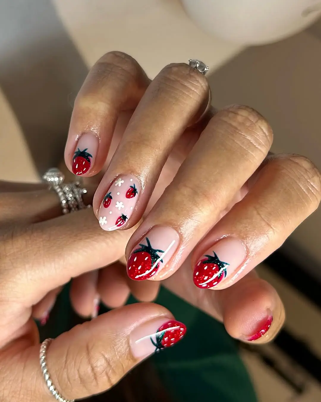Vibrant Strawberry Nail Art for Summer Vibes