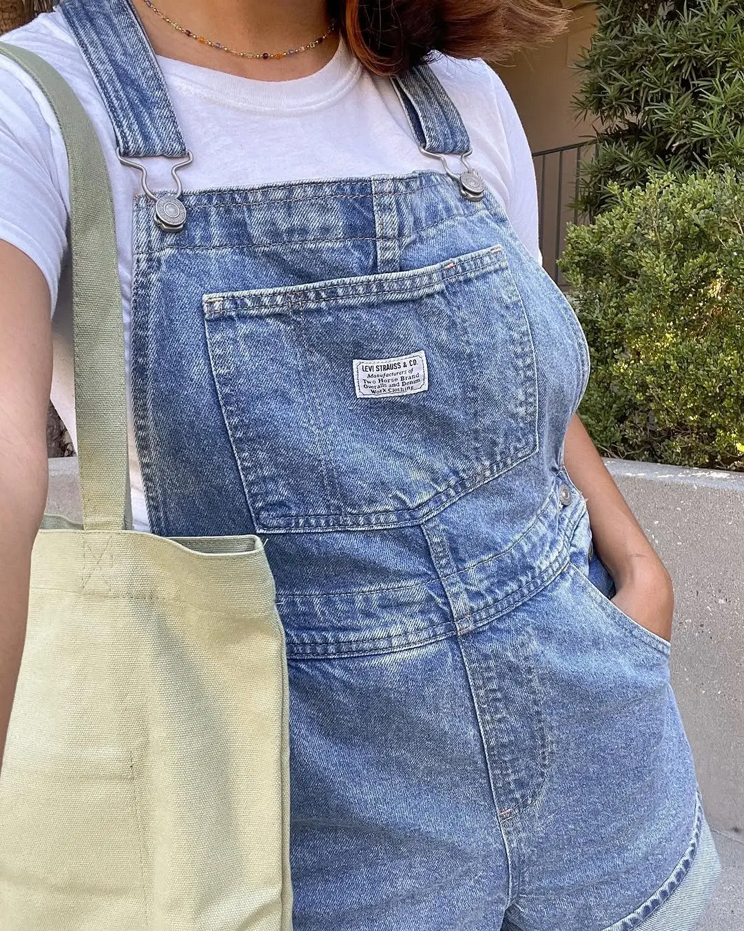 Effortlessly chic denim overall ensemble