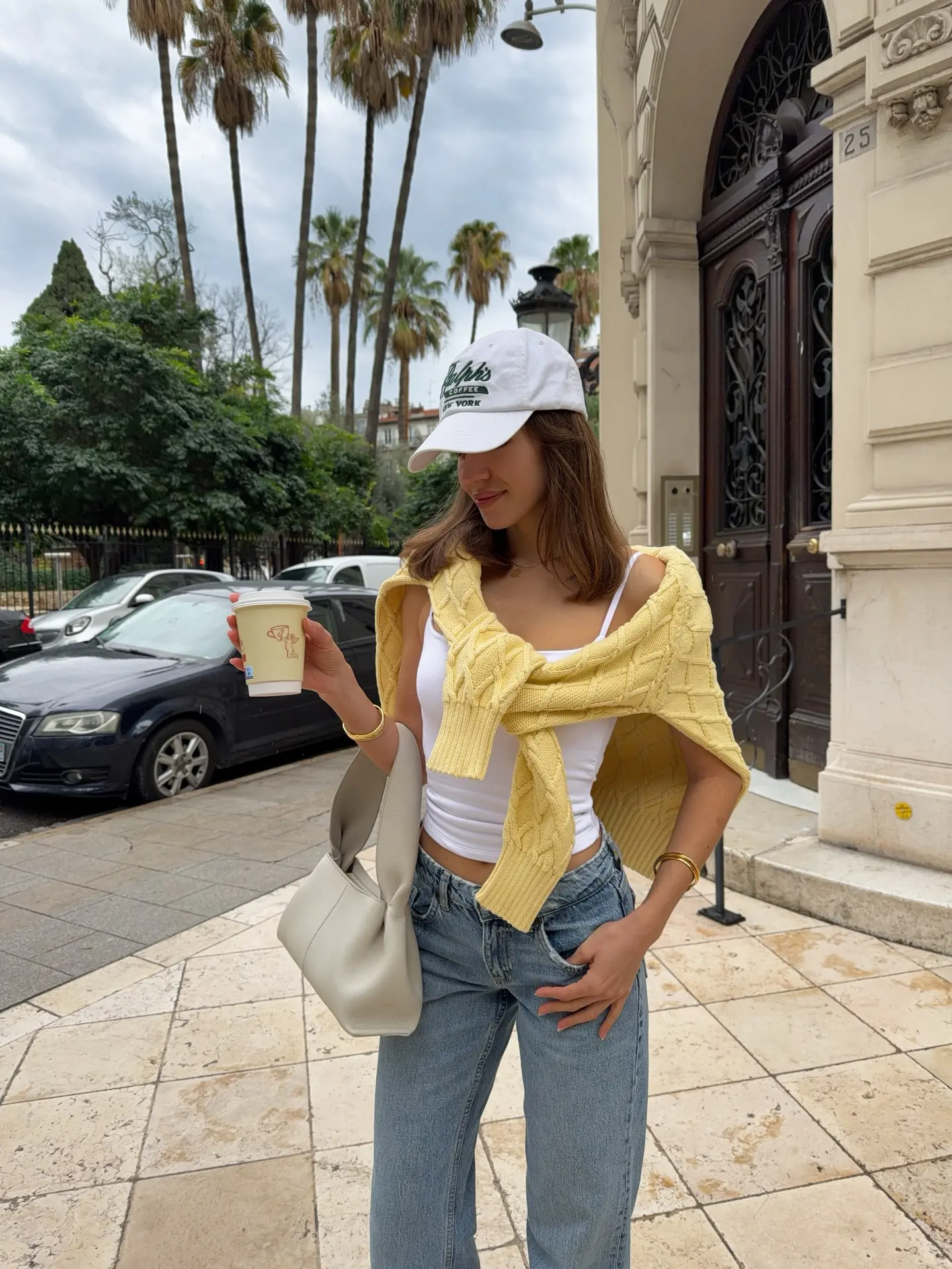 Chic Yellow Sweater for Urban Outings