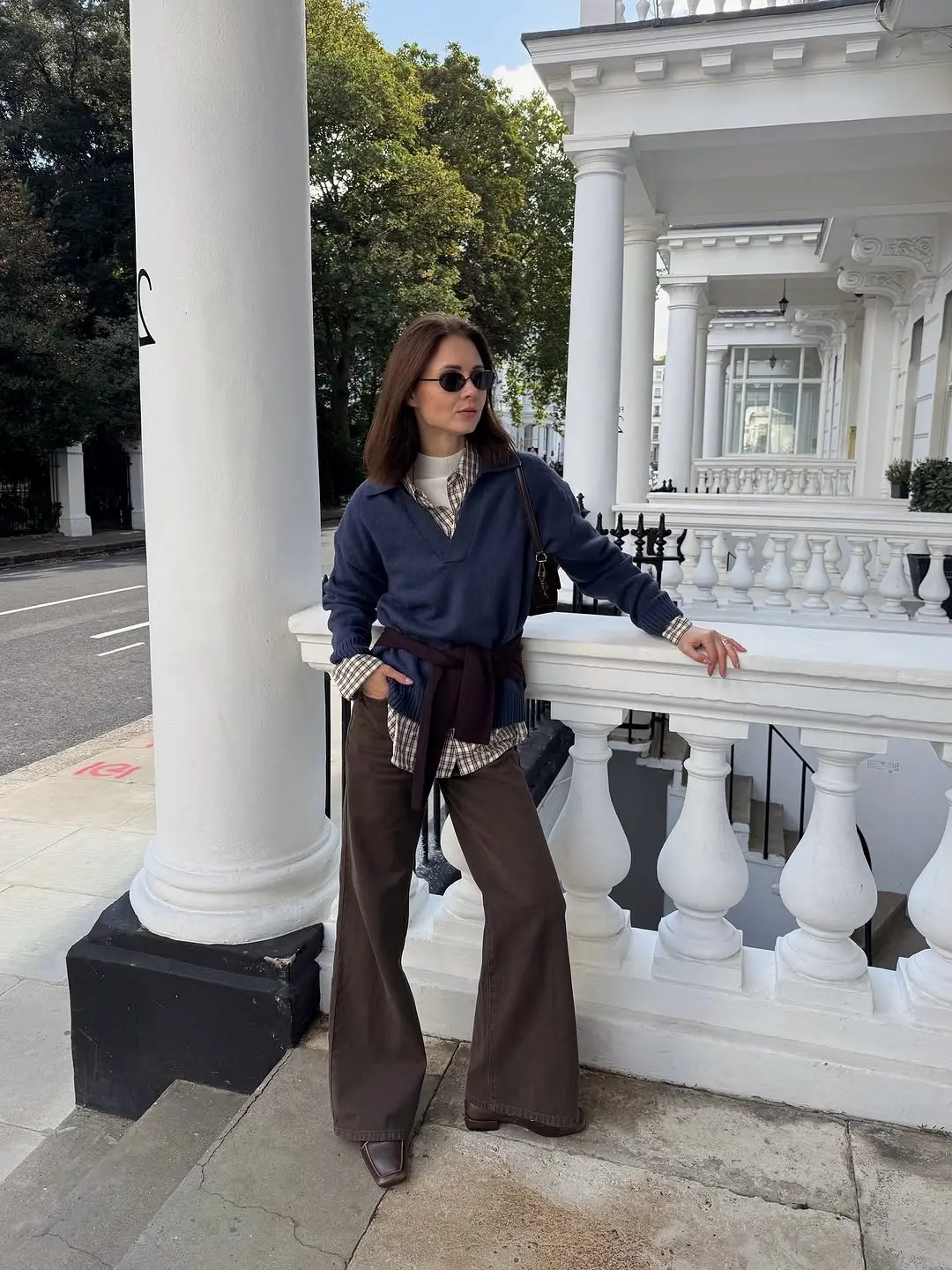 Chic fall ensemble featuring a cozy sweater