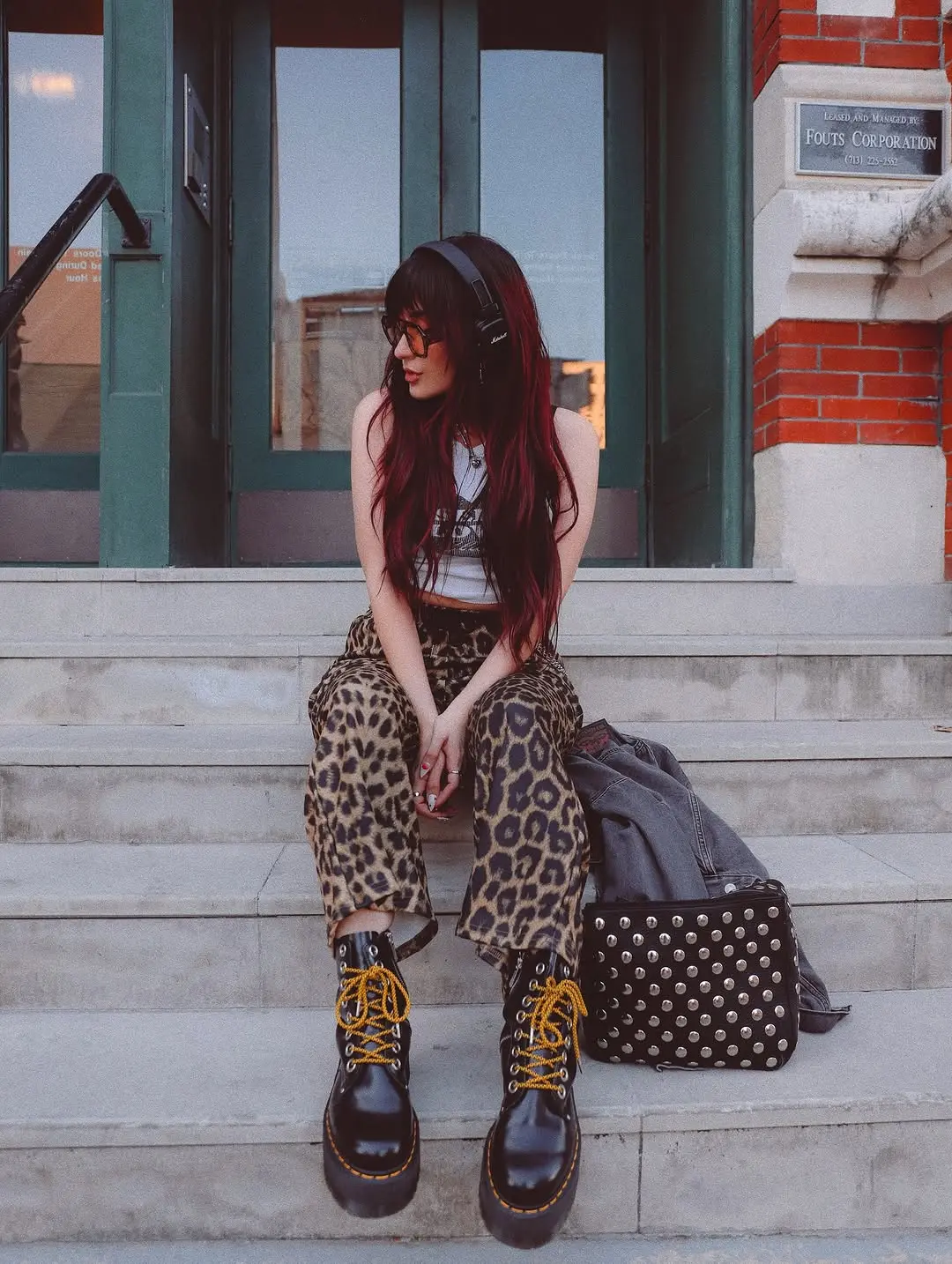 Chic urban style meets bold leopard prints
