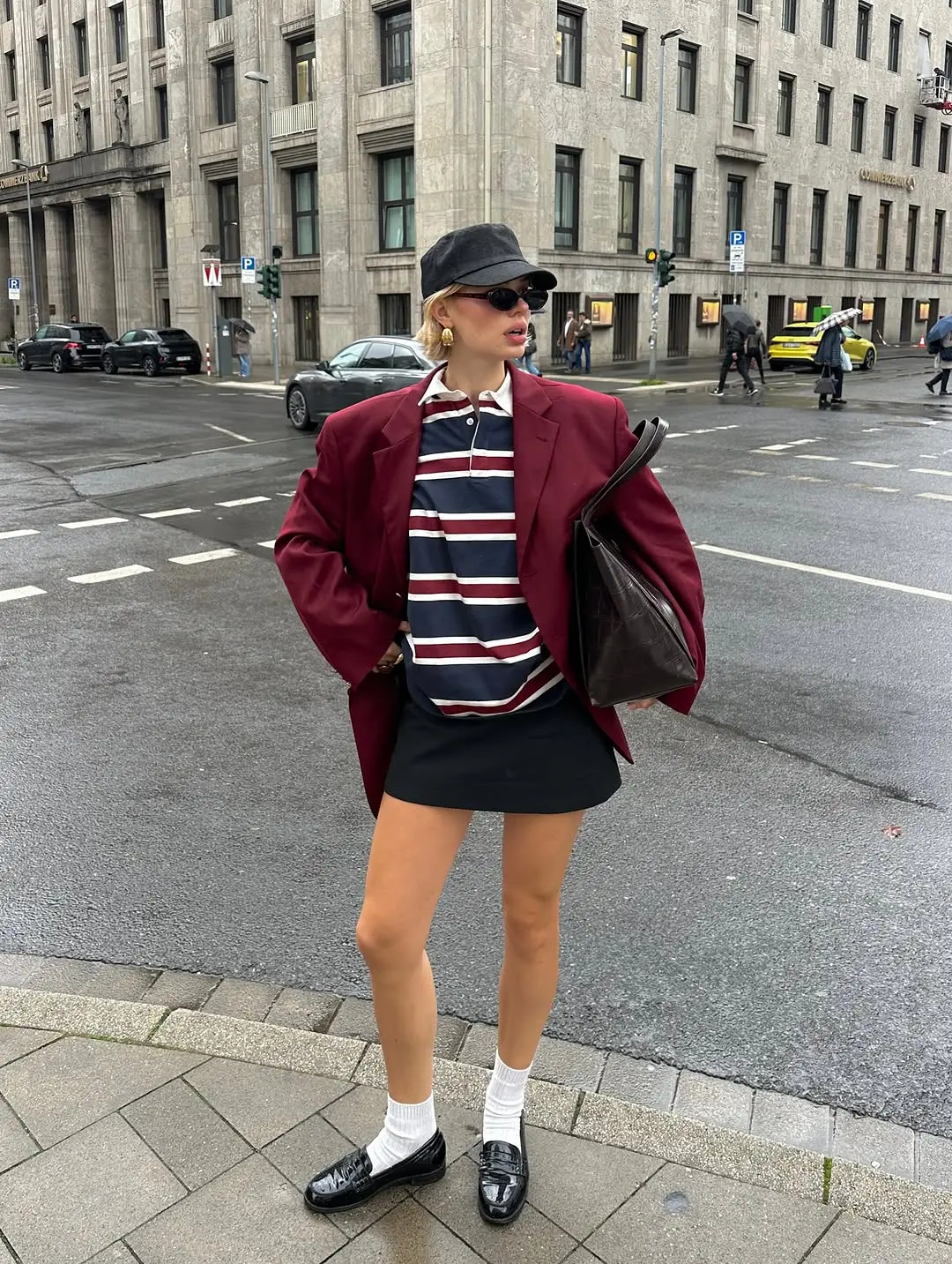 Chic Urban Style with Bold Layers