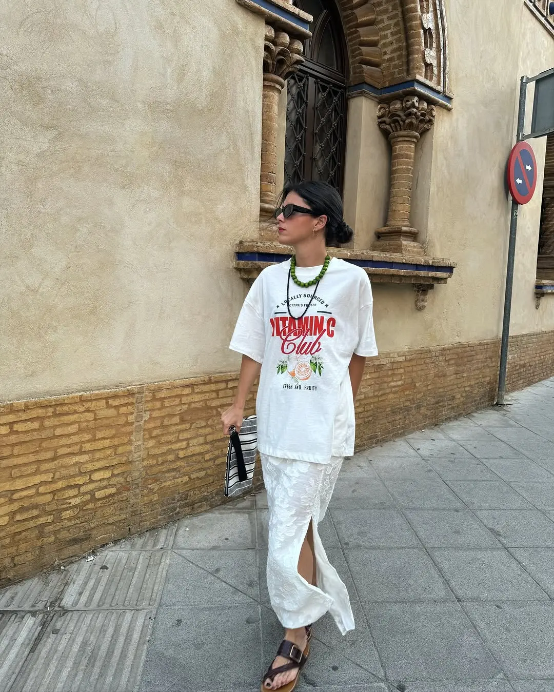 Chic Urban Look with Bold Graphic Tee