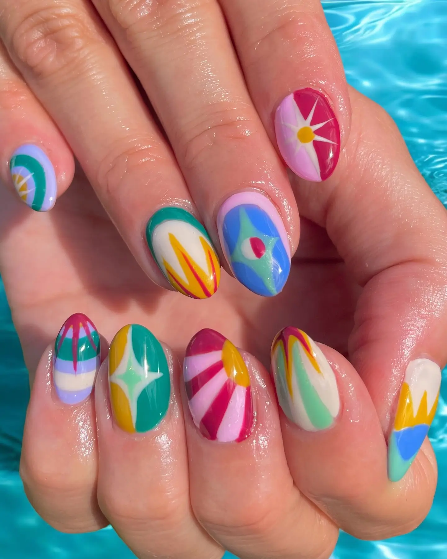 Vibrant geometric patterns for bold self-expression