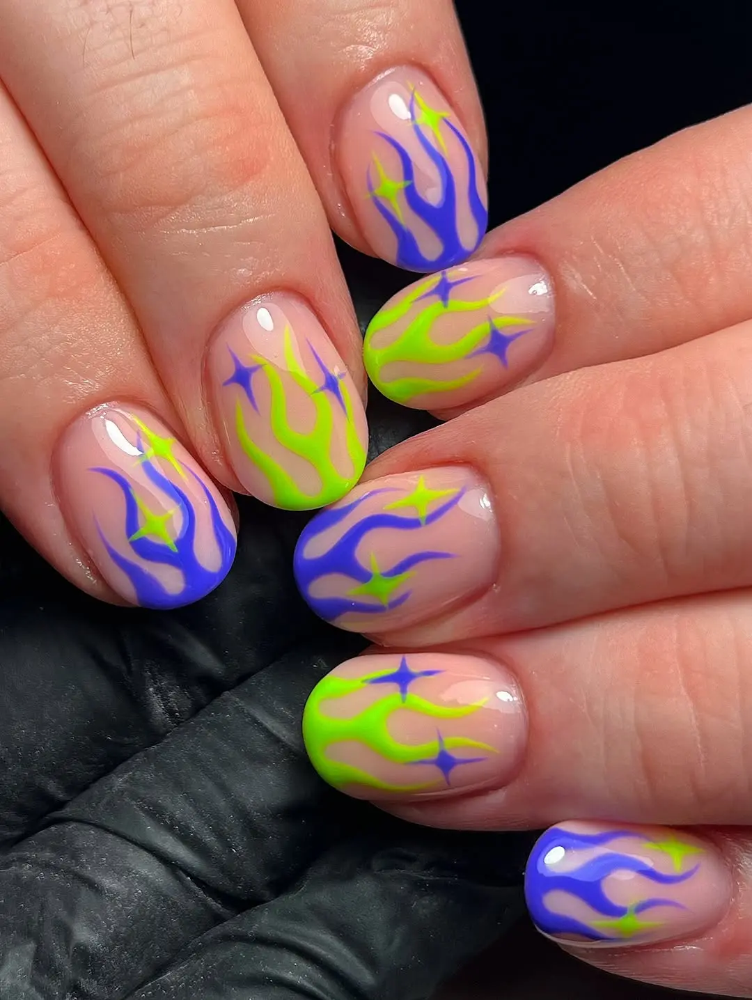 Vibrant flame designs for a witchy vibe