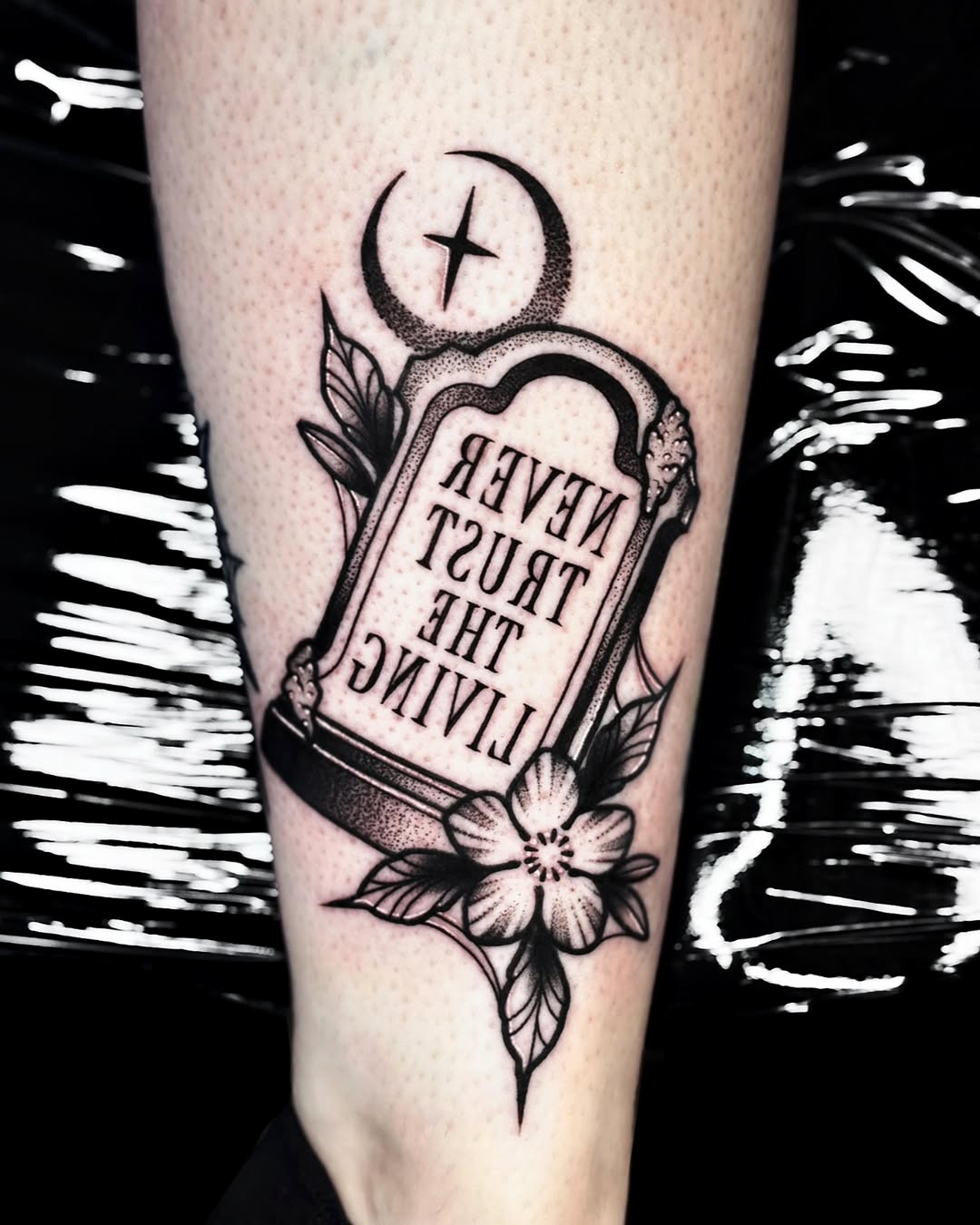 Never Trust the Living Tattoo Design