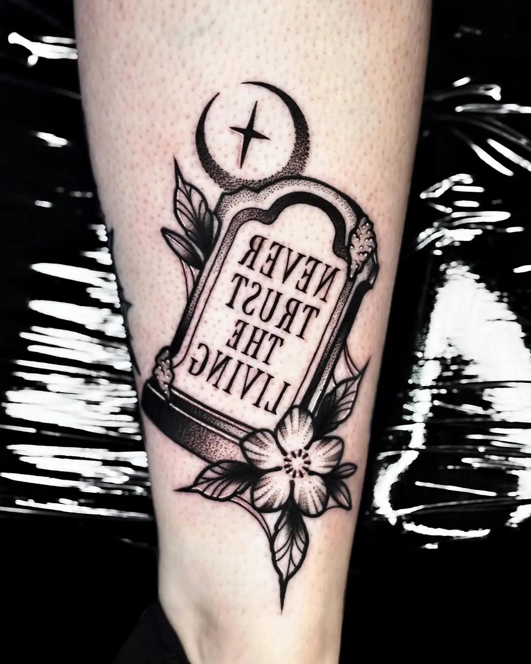 Never Trust the Living Tattoo Design