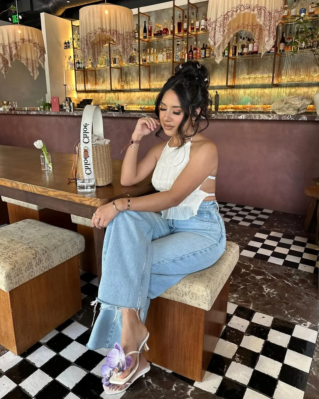 Chic brunch outfit for a stylish day out