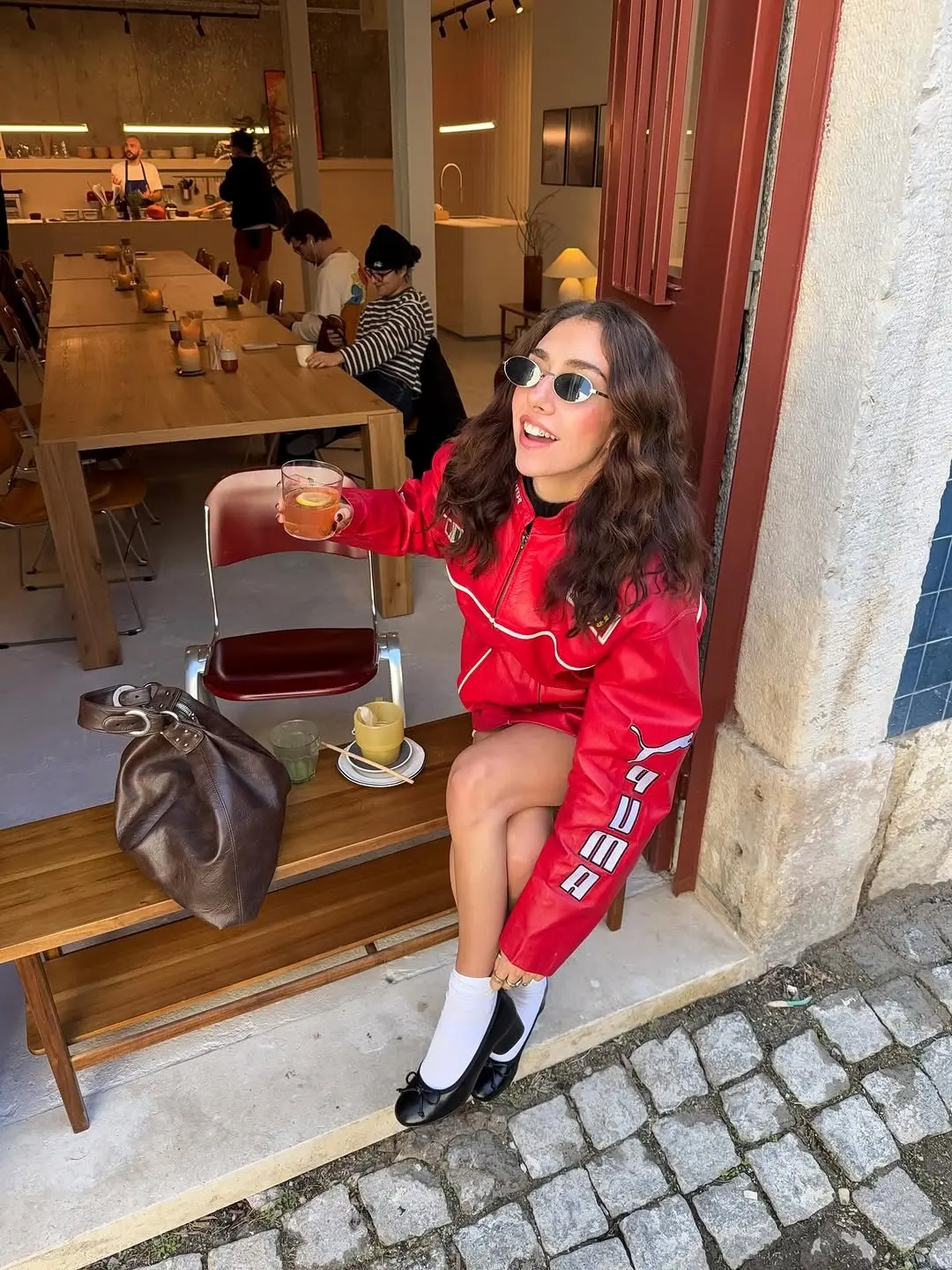 Chic Brunch Vibes with Pop of Color