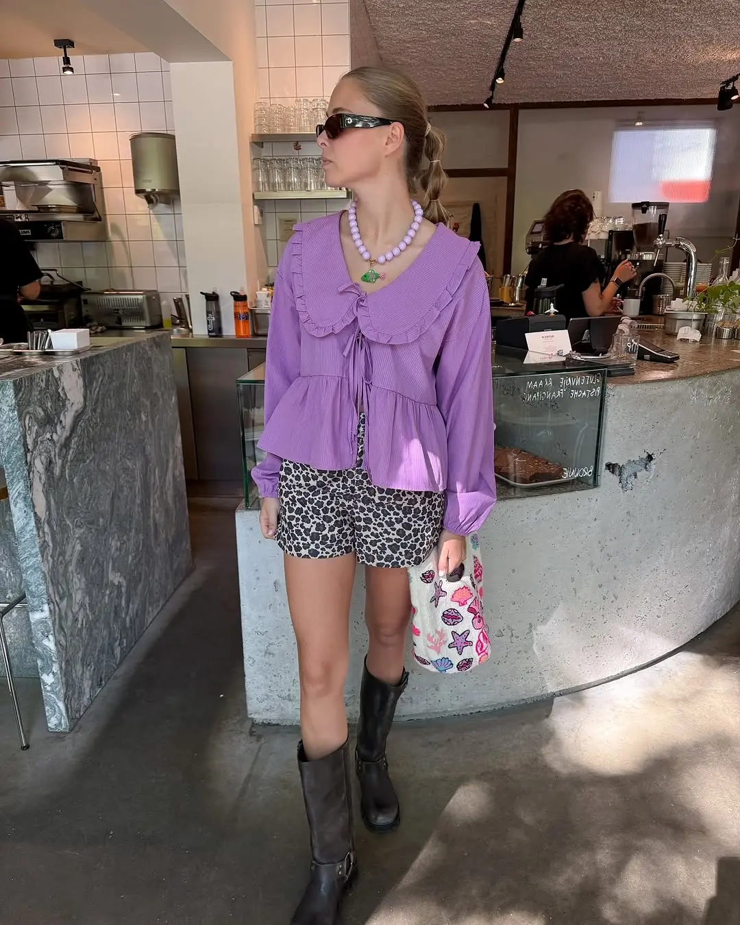 Chic and playful brunch outfit idea