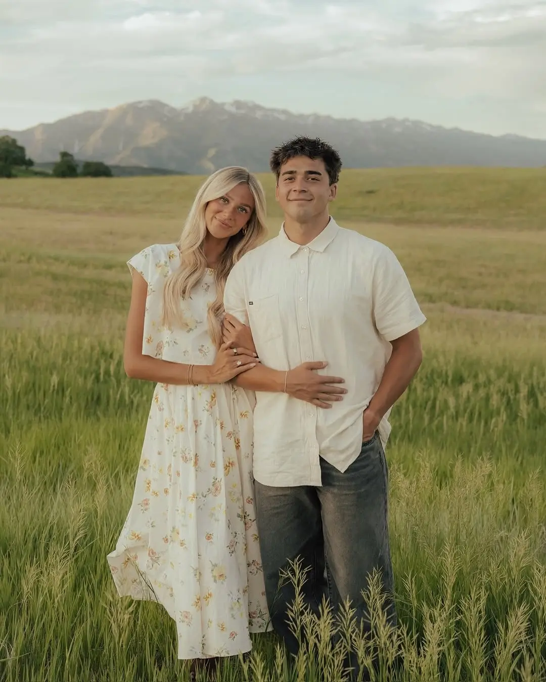 Charming Couple in Beautiful Summer Attire