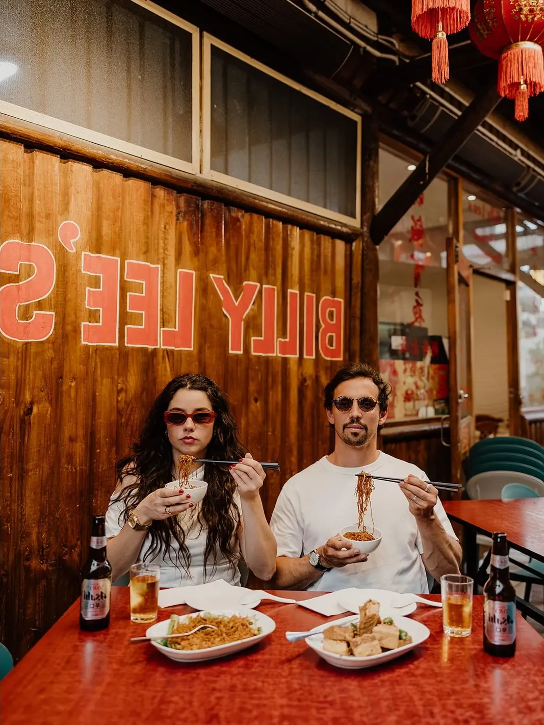 Chic Casual Outfits for Restaurant Engagement Photos
