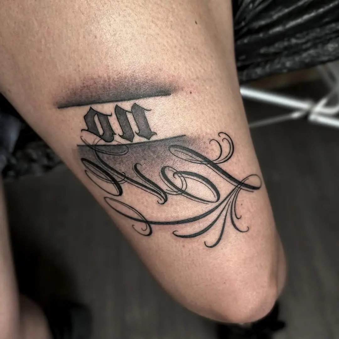 Sophisticated no love tattoo design concept