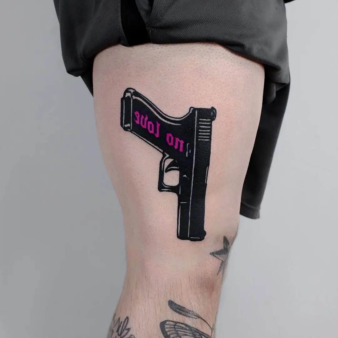 Bold statement tattoo with a twist
