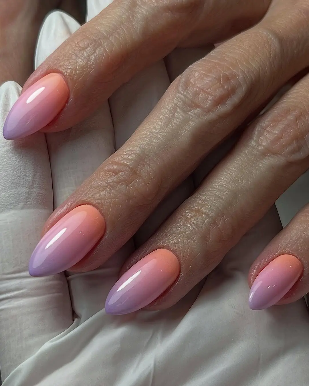 Stunning gradient ombre nail art design