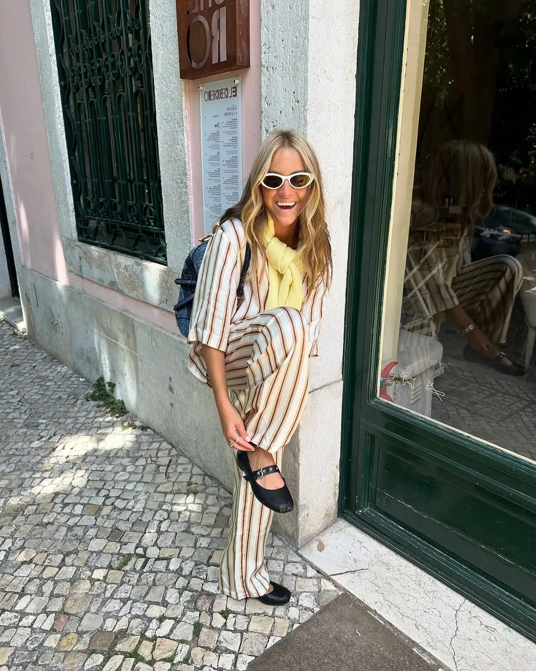 Chic Striped Brunch Outfit Perfect for Outings