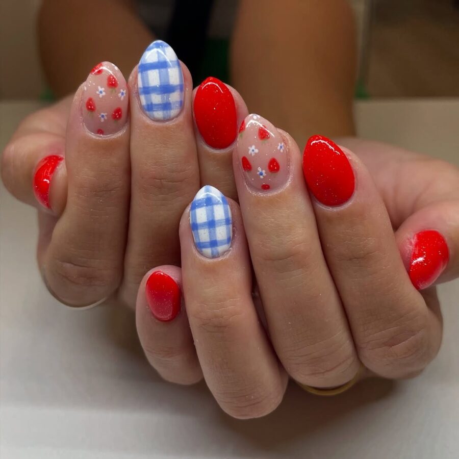 Vibrant Fourth of July Nail Designs