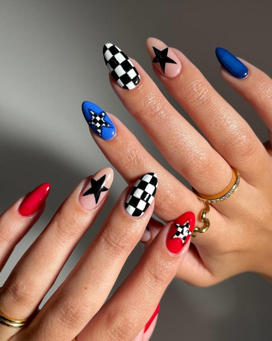 Vibrant 4th of July Nail Art Inspiration