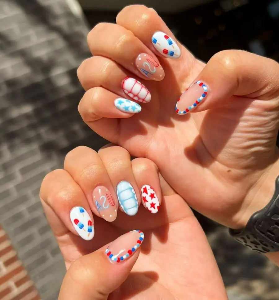 Festive Fourth of July Nail Art Inspiration