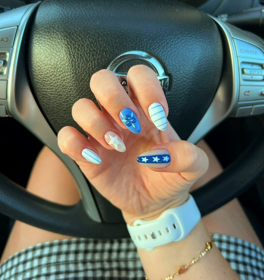 Creative 4th of July nail designs for celebrations
