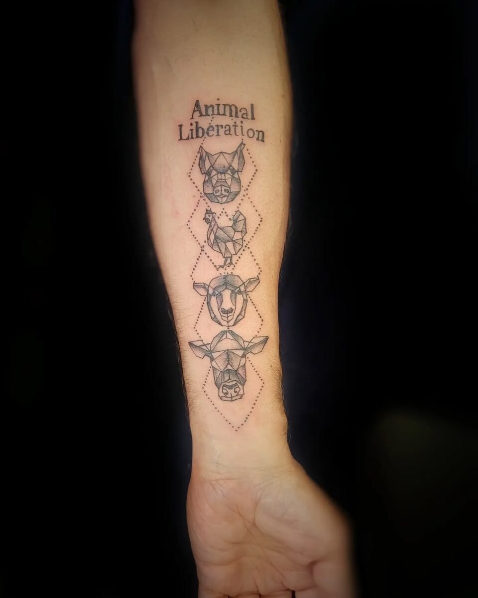 Powerful message of animal rights through ink