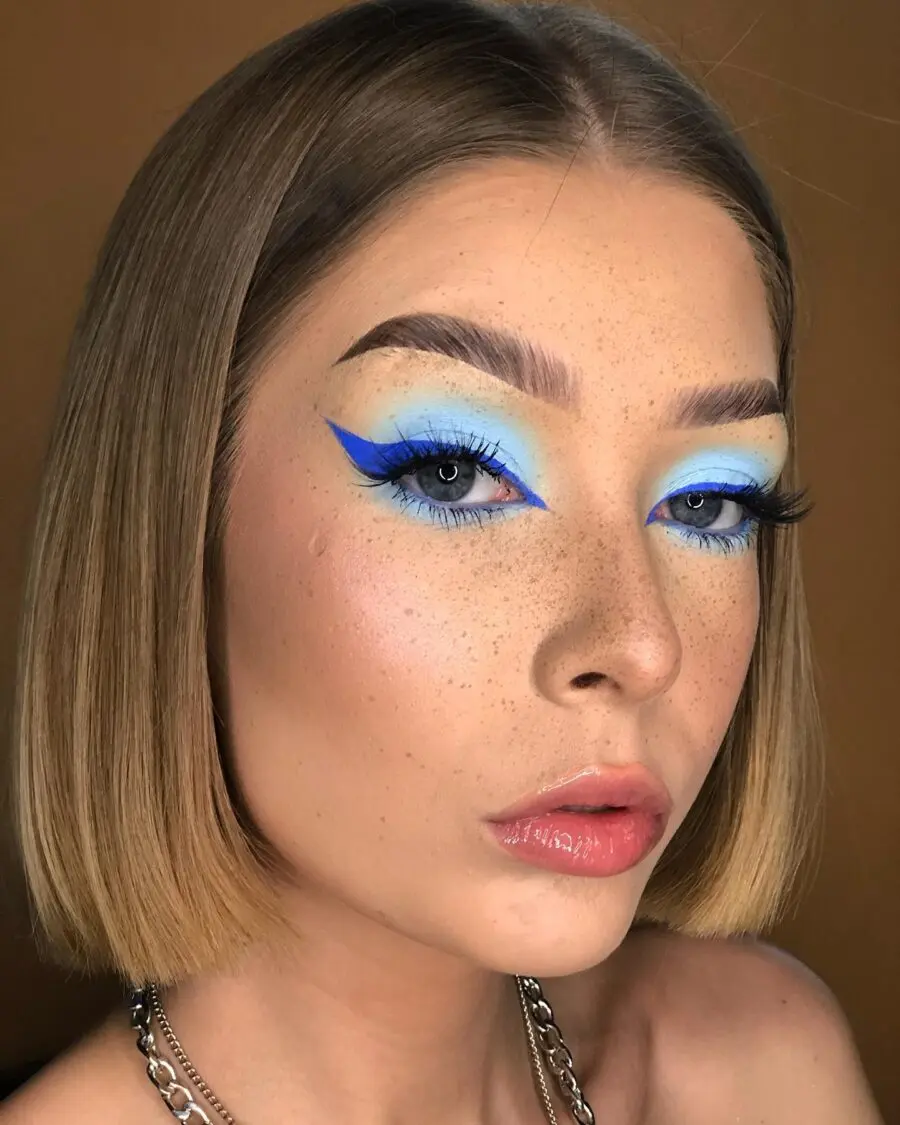 Fresh and Flirty Baby Blue Eye Glam
