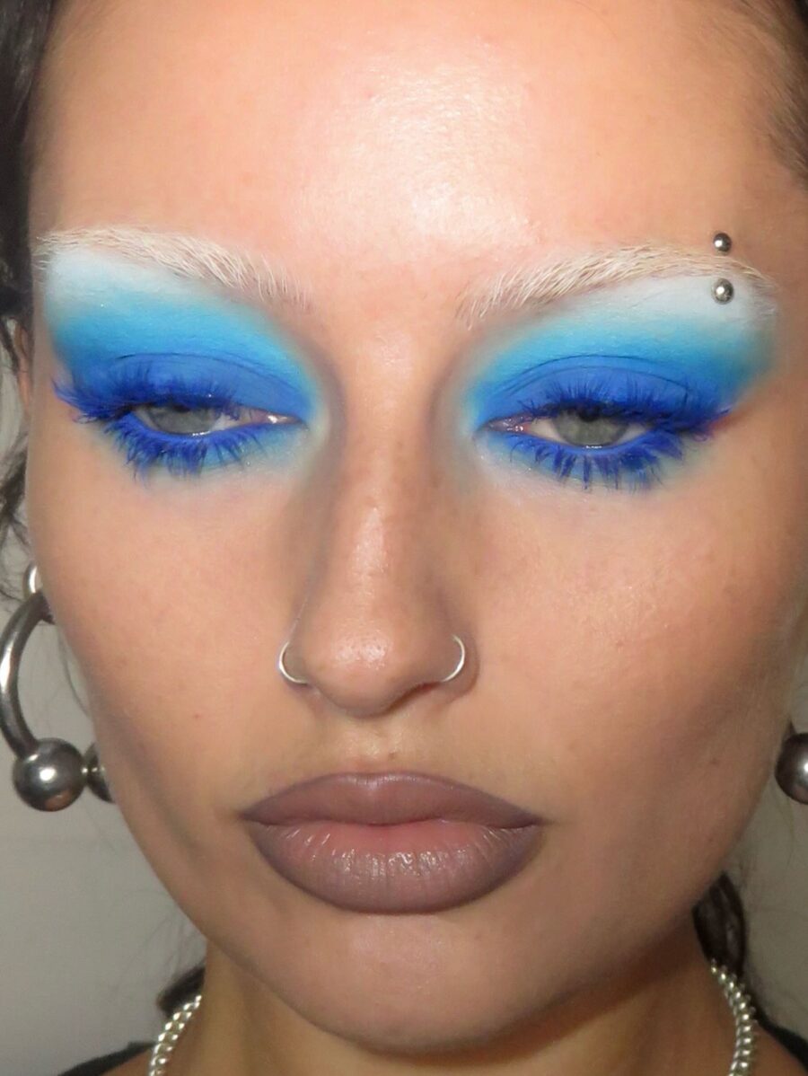 Bold Baby Blue Eye Makeup Inspiration