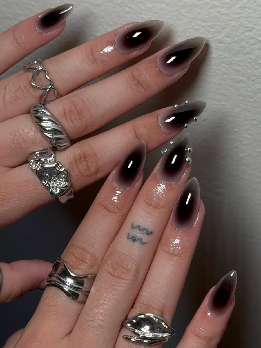 Glamorous Ombre Baddie Nail Design