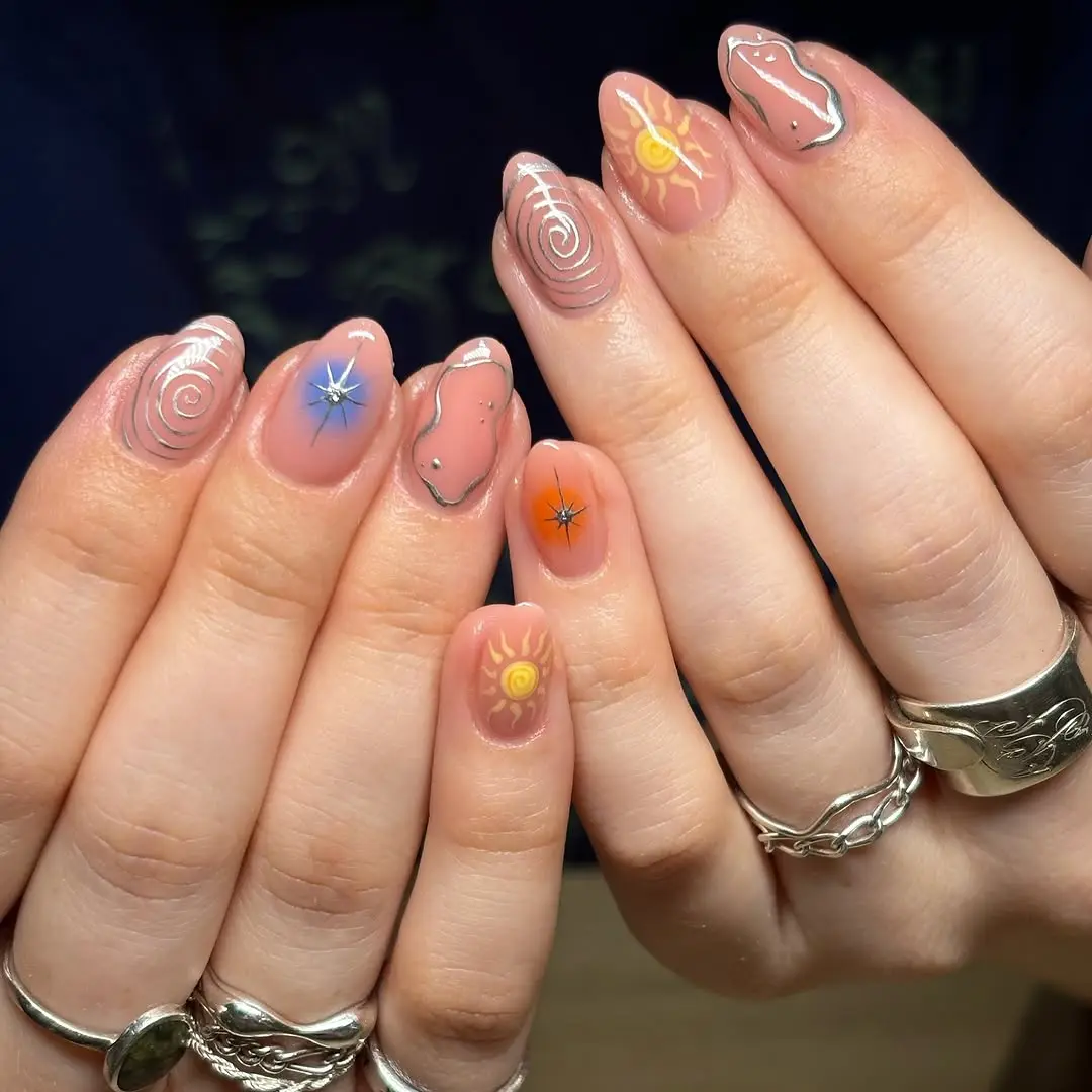 Vibrant Beach-Inspired Nail Art For Summer