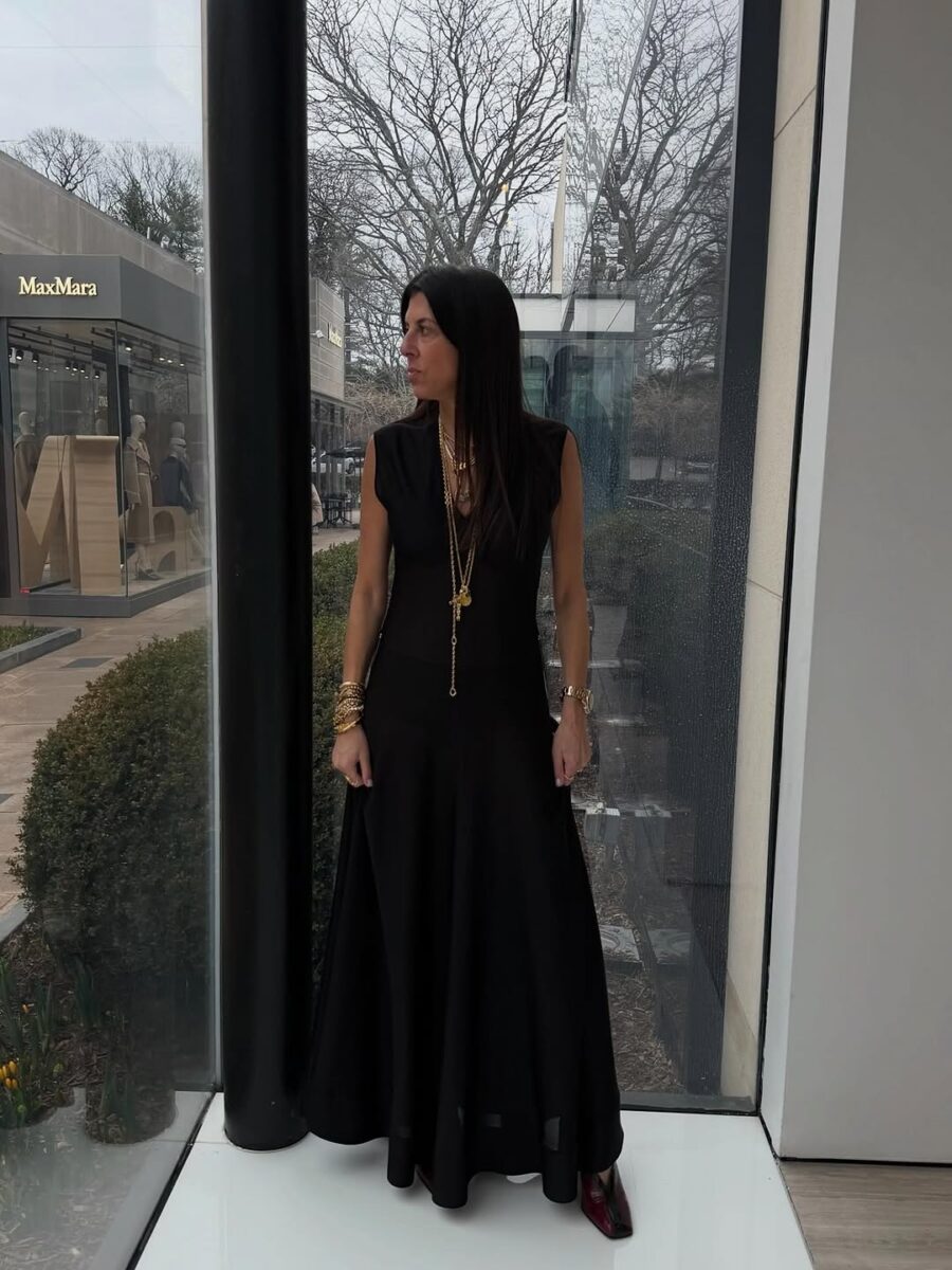 Stylish black dress for chic occasions