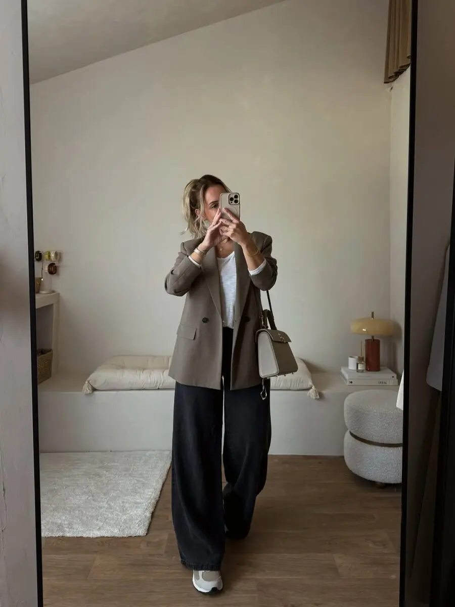 Stylish business casual with relaxed elegance
